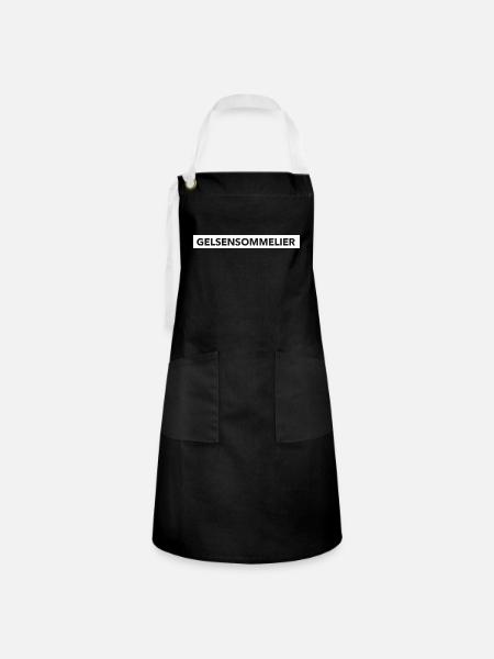 Gelsensommelier - Kontrastschürze - Schwarz/Weiß