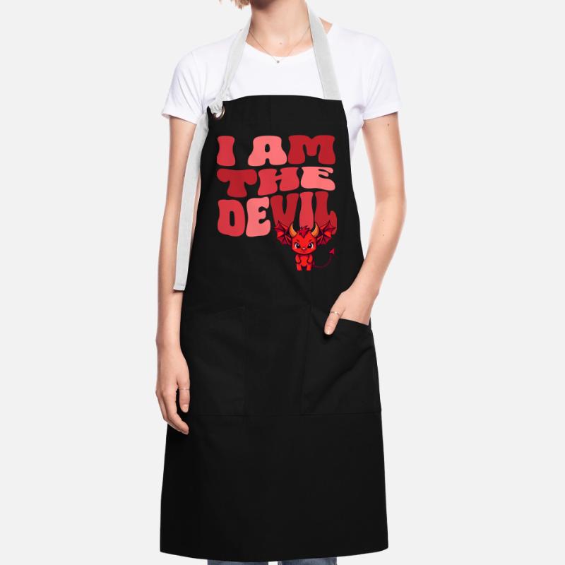 Devil Little Devil Devil Devil Woman Devil Guy Artisan Apron