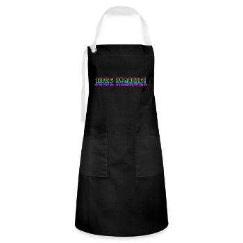 Jose Manuel RS Rainbow - Artisan Apron - black/white - Front - Zoe (177cm)
