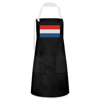 Holland - Tablier contrasté - noir/blanc - Devant - Zoe (177cm)