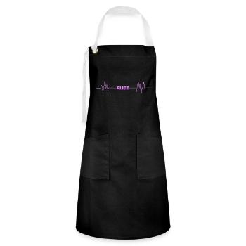 Alice as a first name - Artisan Apron - black/white - Front - Zoe (177cm)
