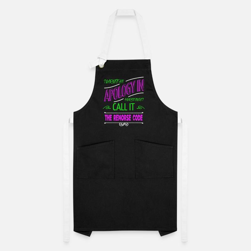 college student programming computer language Artisan Apron