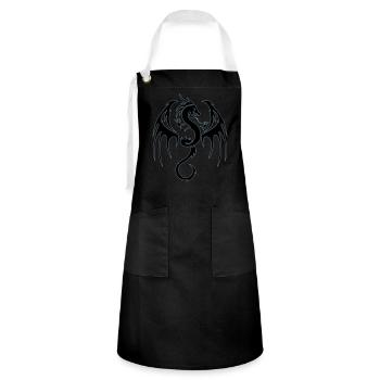 dragon tribal - Artisan Apron - black/white - Front - Zoe (177cm)