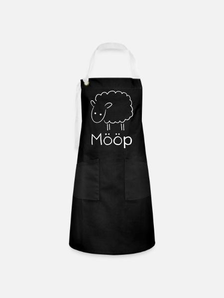 Mööp - Kontrastschürze - Schwarz/Weiß