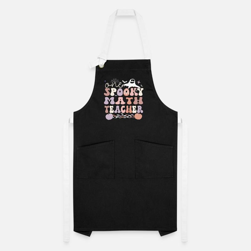 Spooky Math Teacher Halloween Math Teaching Gift Artisan Apron