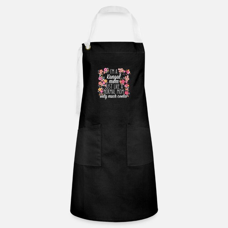 Kangal Mom - Artisan Apron - black/white