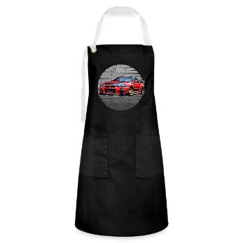 Jdm / Tuning / Turbocompresseur / Jantes / Chiptuning - Tablier contrasté - noir/blanc - Devant - Zoe (177cm)