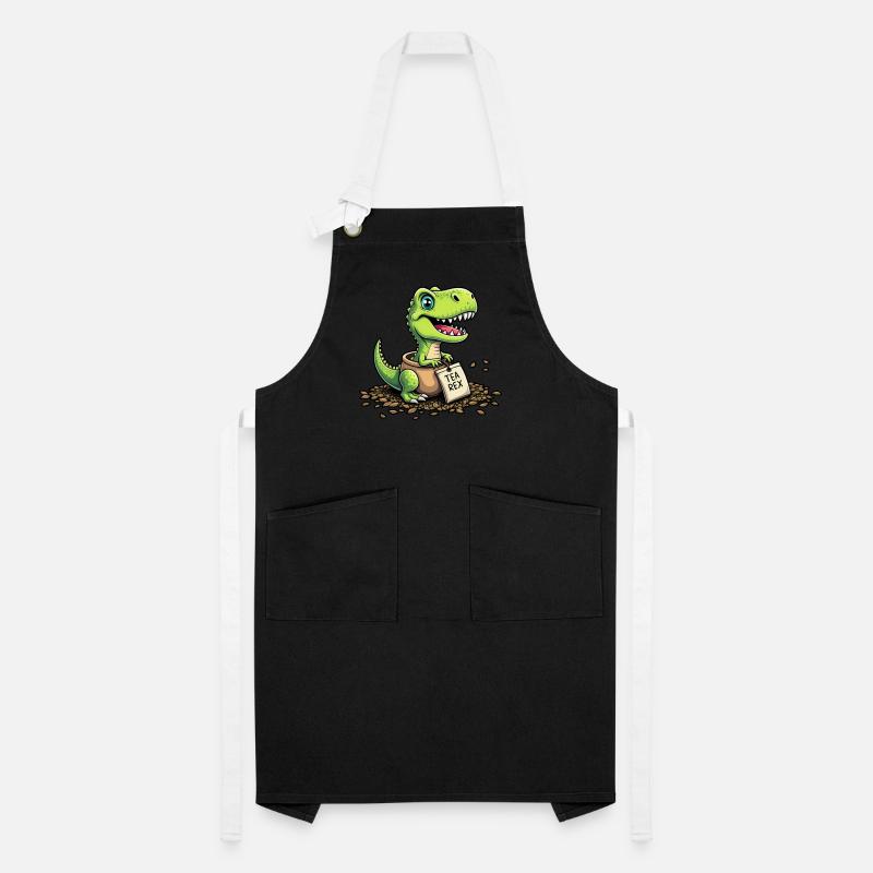 Tea Rex Dinosaurier Tee Kontrastschürze