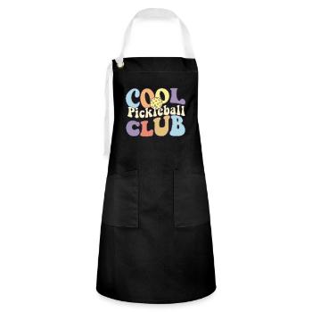 Cool Pickleball Club Dink Squad Pickleball Player - Artisan Apron - black/white - Front - Zoe (177cm)