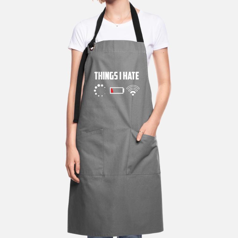 Things I Hate Programmer Coder Coding Developer So Kontrastschürze