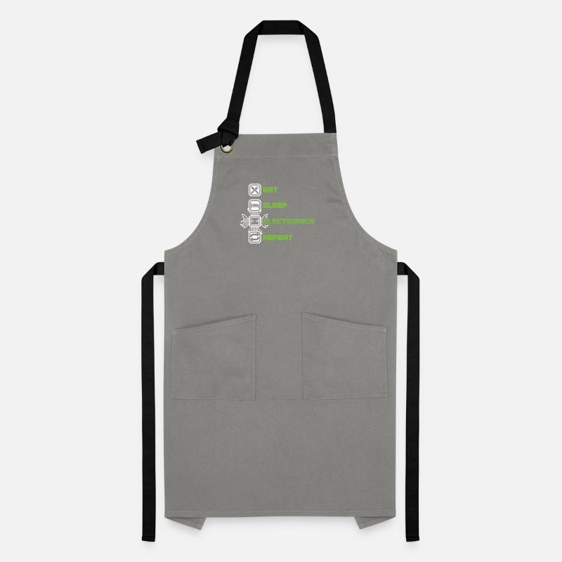 Eat Sleep Electronics Repeat Devices Transistor Artisan Apron