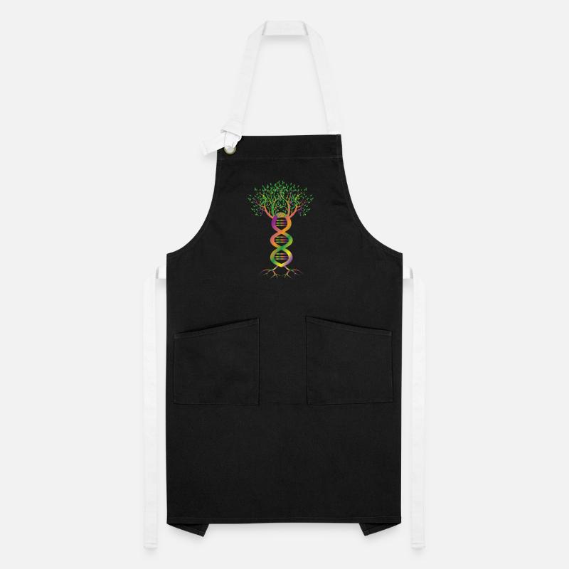 DNA Tree Plant Abstract Colored Genetics Gift Artisan Apron
