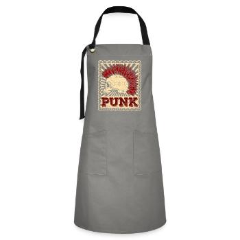 Punk Punk Rock Music Punks Anarchy Punk Gift - Artisan Apron - grey/black - Front - Zoe (177cm)