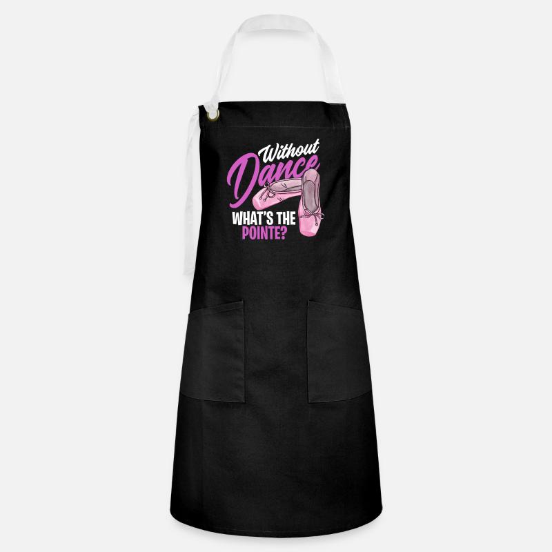 Ballet lace dance en pointe pun - Artisan Apron - black/white