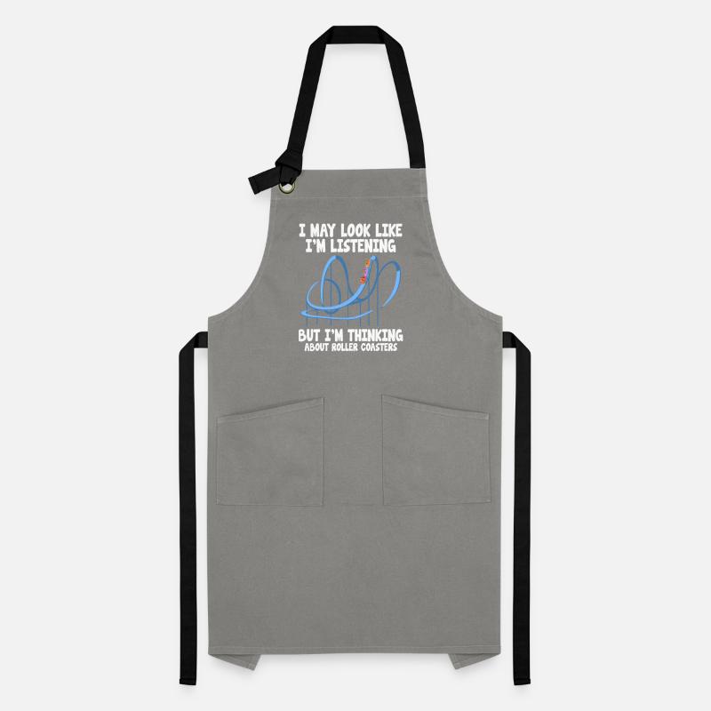 Rollercoaster roller coaster amusement park gift idea Artisan Apron