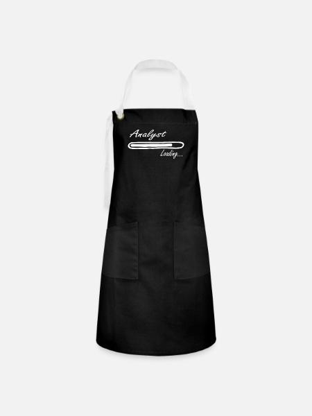Analyst Loading Tee Shirt - Kontrastschürze - Schwarz/Weiß