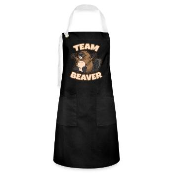 Team Beaver - Artisan Apron - black/white - Front - Zoe (177cm)