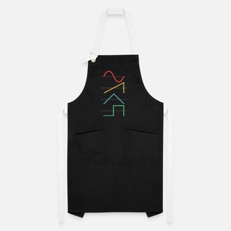 Vintage Analog Synthesizer Techno Waveform - Synth Artisan Apron