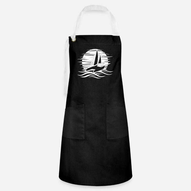 Catamaran Voile Double Coque Bi-Coque - Tablier contrasté - noir/blanc
