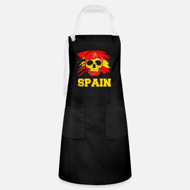 Espagne - Tablier contrasté - noir/blanc