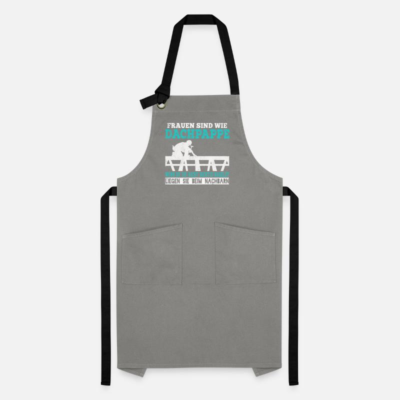Dachdecker Dachdecken Dachspengler Dach Geschenk Kontrastschürze