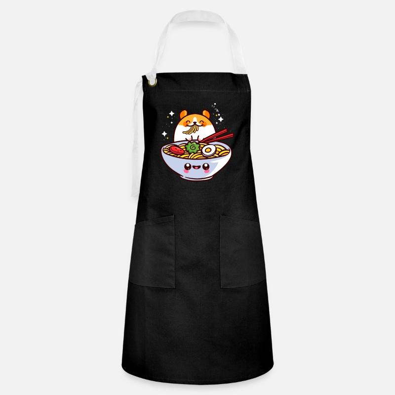 ramen - Grembiule artista - nero/bianco