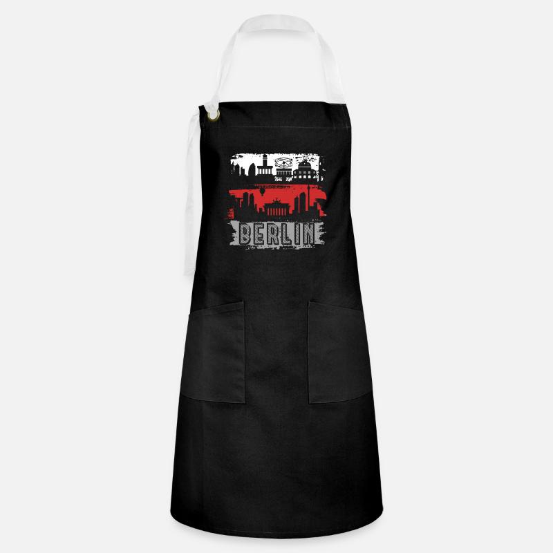Berlin - Artisan Apron - black/white