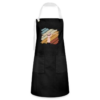 percussion - Artisan Apron - black/white - Front - Zoe (177cm)