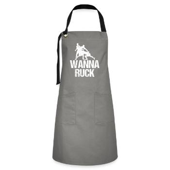Rugby - Artisan Apron - grey/black - Front - Zoe (177cm)