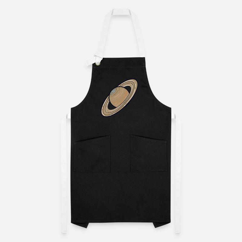 Solar system planet Saturn Artisan Apron