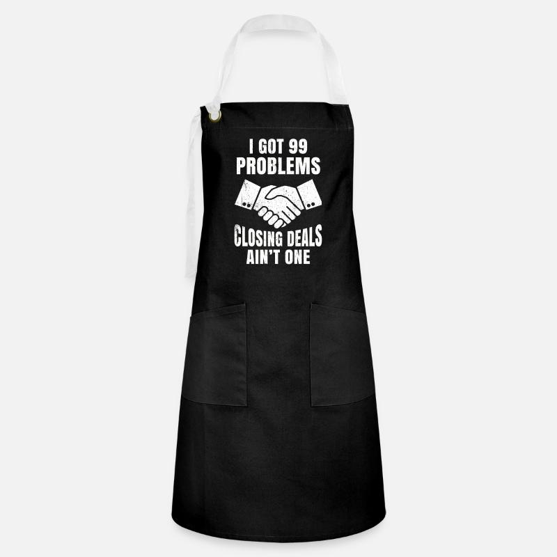 Broker - Artisan Apron - black/white