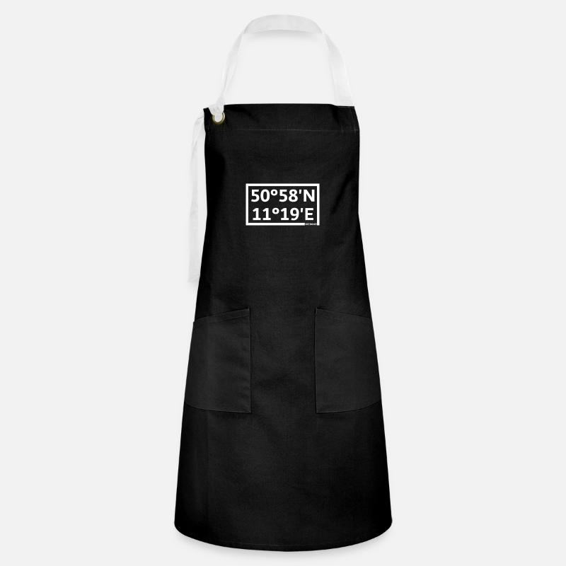 Weimar coordinates - Artisan Apron - black/white