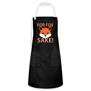 Fox - Artisan Apron - black/white - Front - Zoe (177cm)