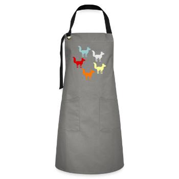 Fox - Artisan Apron - grey/black - Front - Zoe (177cm)