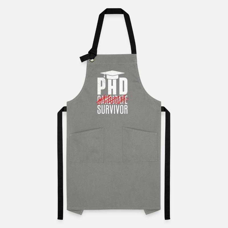 PHD Doctoral Thesis Survivor Passed Artisan Apron