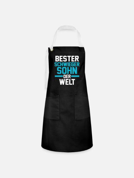 Bester Schwiegersohn - Kontrastschürze - Schwarz/Weiß