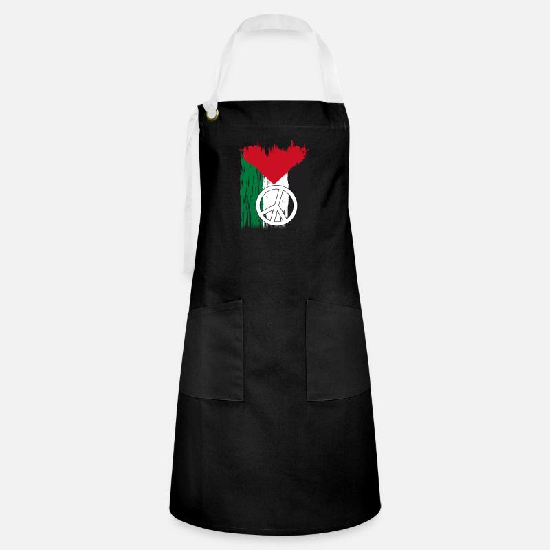 Palestine - Artisan Apron - black/white