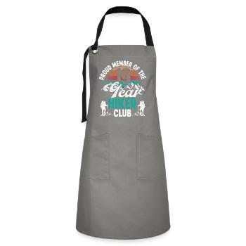 19 Year Old Hiker Mountains Hiking Birthday 19 - Artisan Apron - grey/black - Front - Zoe (177cm)