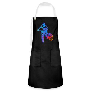 Downhill Colour - Artisan Apron - black/white - Front - Zoe (177cm)