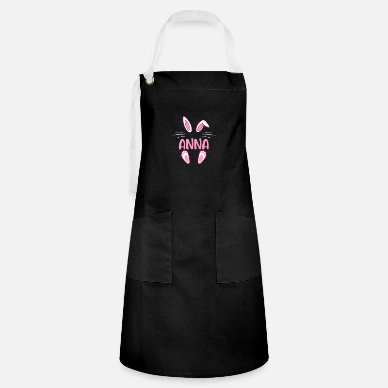 ANNA Easter - Artisan Apron - black/white