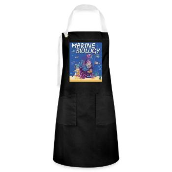MARINE BIOLOGY - Artisan Apron - black/white - Front - Zoe (177cm)