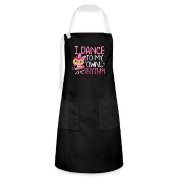 Ballet Ballerina Dance Dancer Dancing Ballet Gift - Kontrastschürze - Schwarz/Weiß - Vorne - Zoe (177cm)
