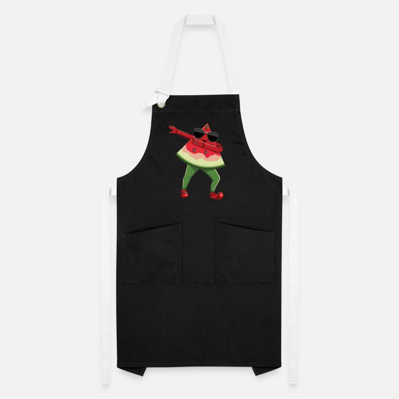 Plage 2022 Tropical Dab Dabbing Pastèque Été Tablier contrasté
