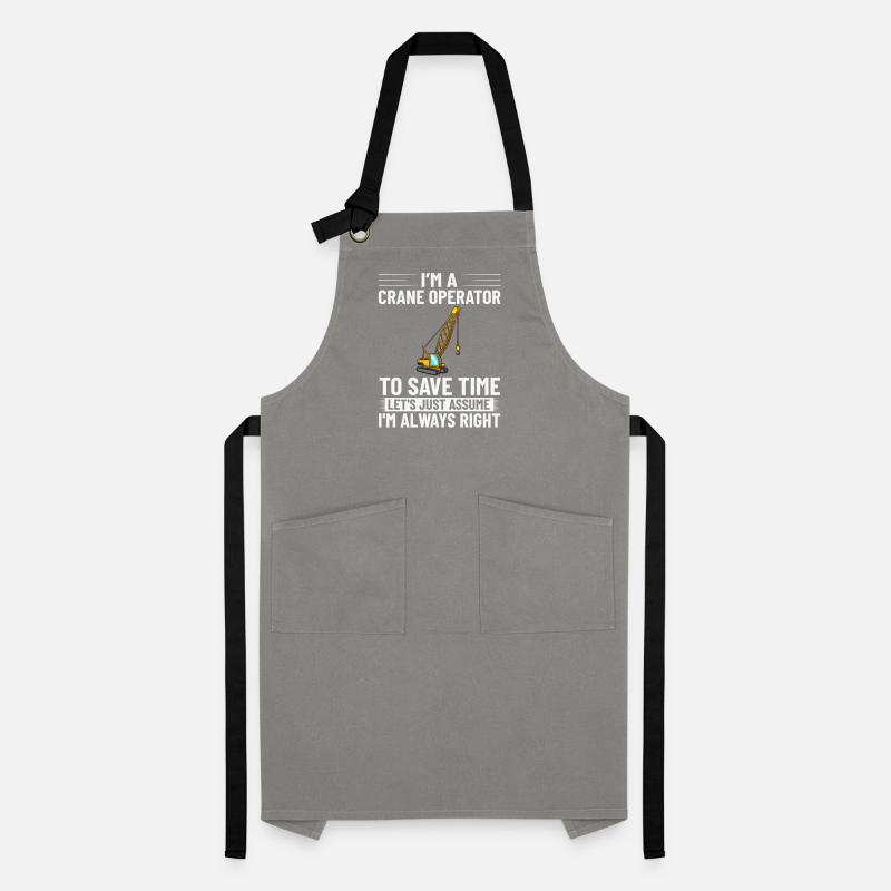 Crane Operator Construction Worker Crane Tower Training Artisan Apron