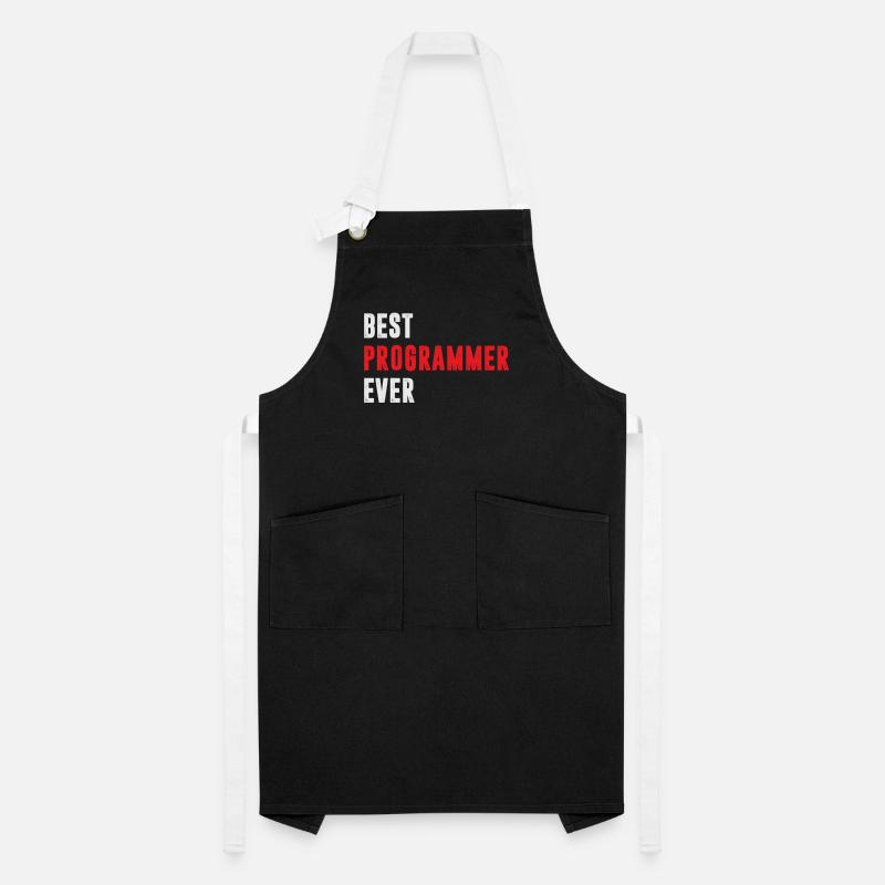 Best Programmer ever Funny Coder Quote Kontrastschürze