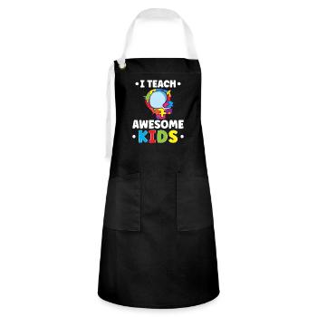 Special Education Teacher Sped Teacher Inclusion - Artisan Apron - black/white - Front - Zoe (177cm)