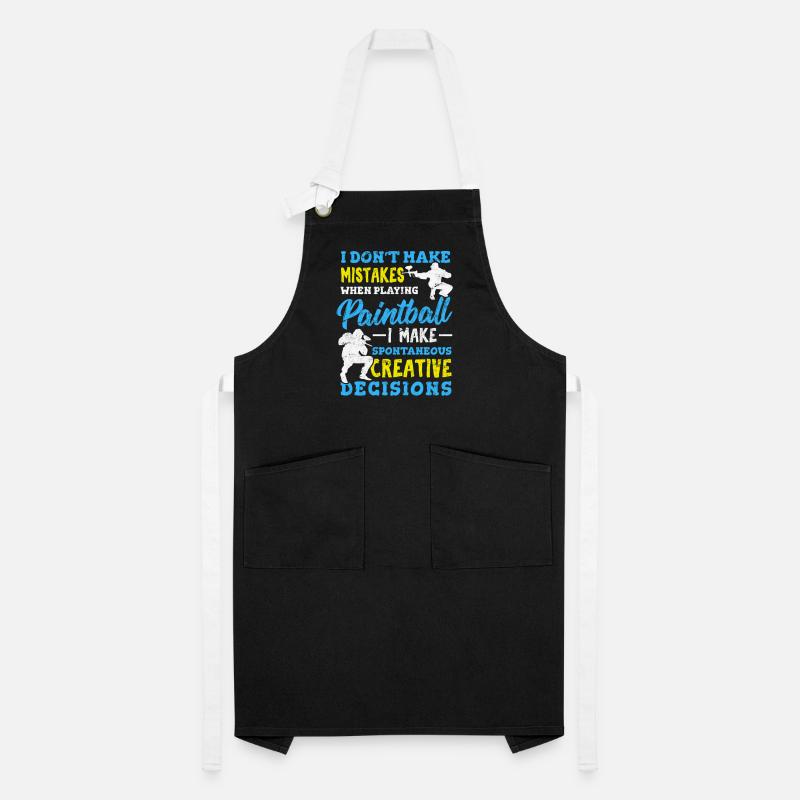I Don't Make Mistakes When Playing Paintball Funny Artisan Apron