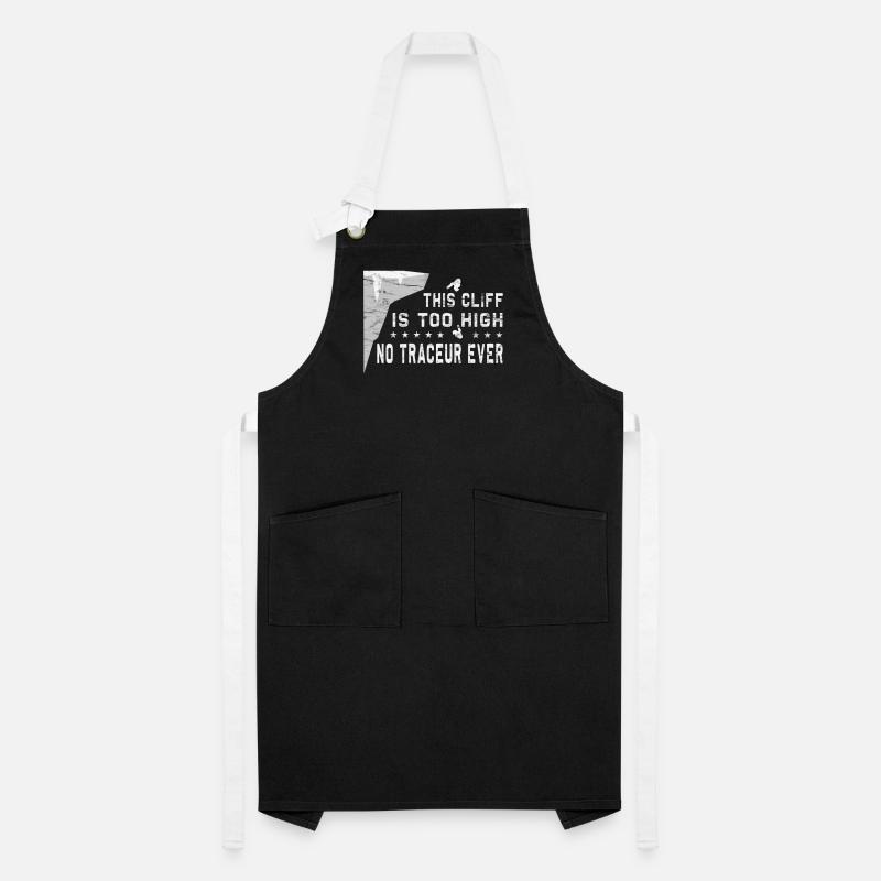 This cliff is too high - Cliff jumping Artisan Apron