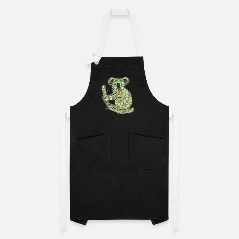 Mandala Koala Geometry Pattern Artisan Apron