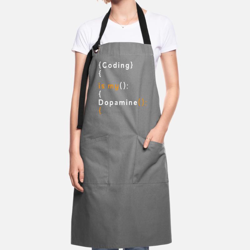 Funny Coding Is My Dopamine Coder Artisan Apron